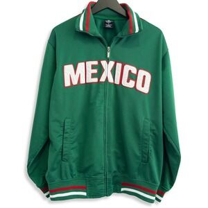 Urban Couture Victorious Mexico Soccer Jacket Mens Large Green Futbol Fan Gear